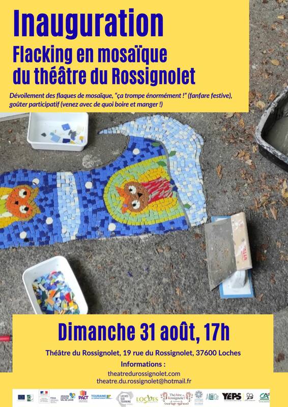INAUGURATION - Flacking en mosaïque du théâtre du Rossignolet