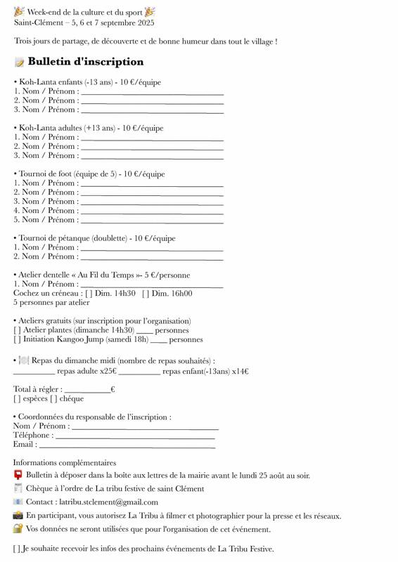 Week-end de la culture et du sport