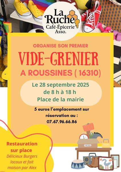 VIDE-GRENIER DE LA RUCHE A ROUSSINES 16310