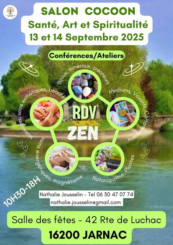 SALON BIEN ÊTRE - COCOON: Santé, Art & Spiritualité -  13 ET 14 SEPTEMBRE : 16200 JARNAC