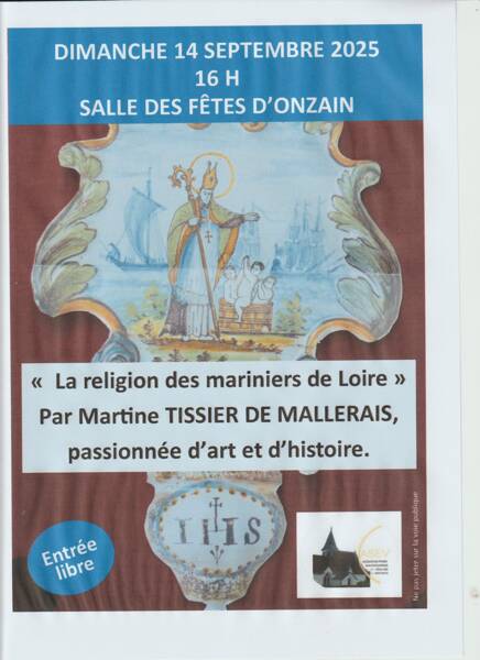 Conférence La religion des Mariniers de la Loire