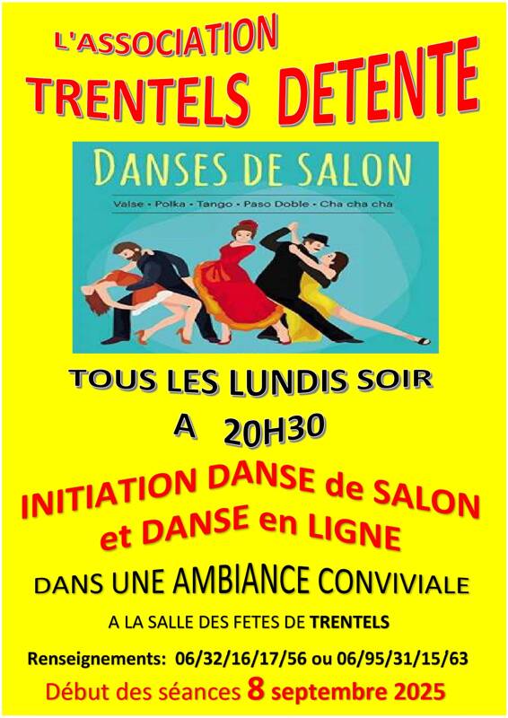 INITIATION DANSE DE SALON ET DANSE EN LIGNE