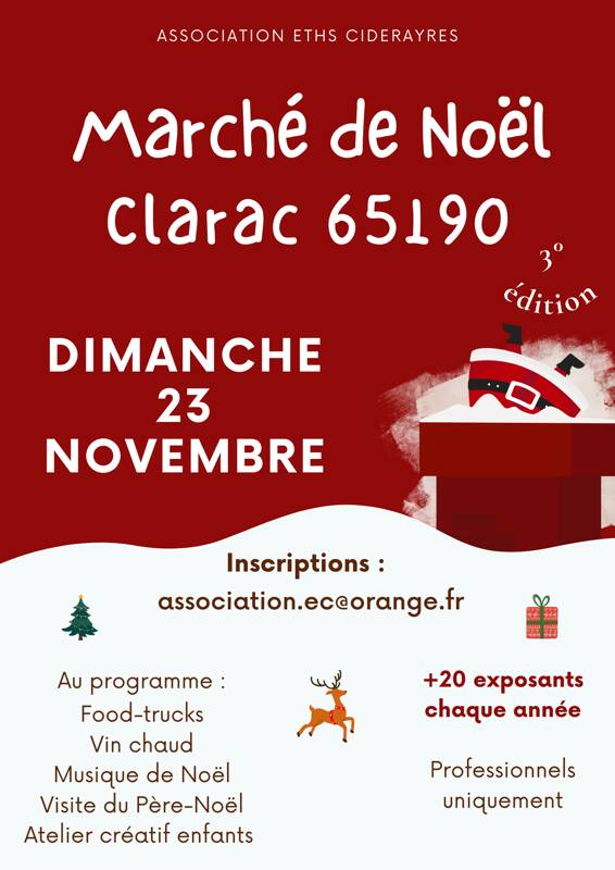 Marché de Noël 3ième édition Clarac 65190