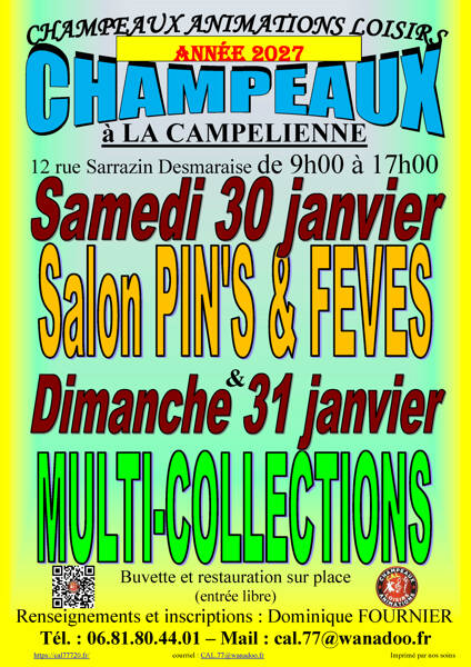Salon MULTICOLLECTIONS du 25/01/2026 à Champeaux (77)
