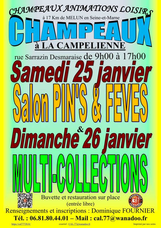 Salon MULTICOLLECTIONS du 25/01/2026 à Champeaux (77)