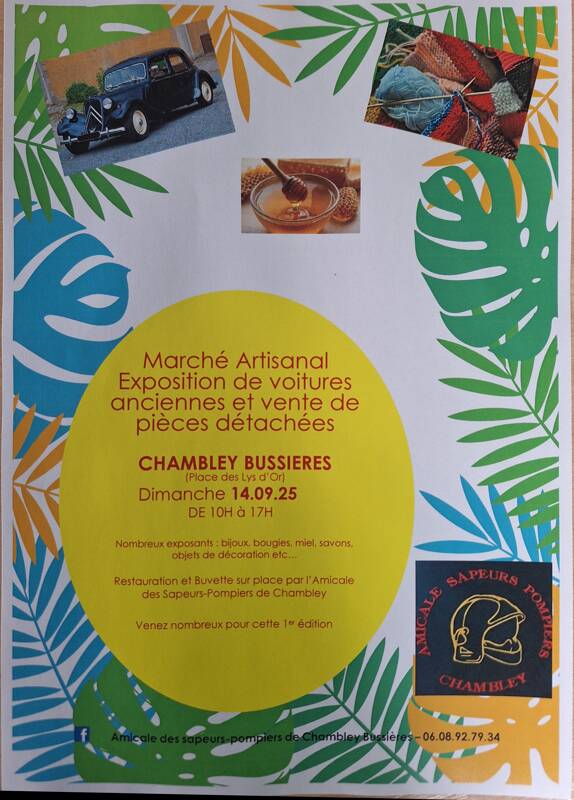 Marché artisanal- exposition voitures anciennes