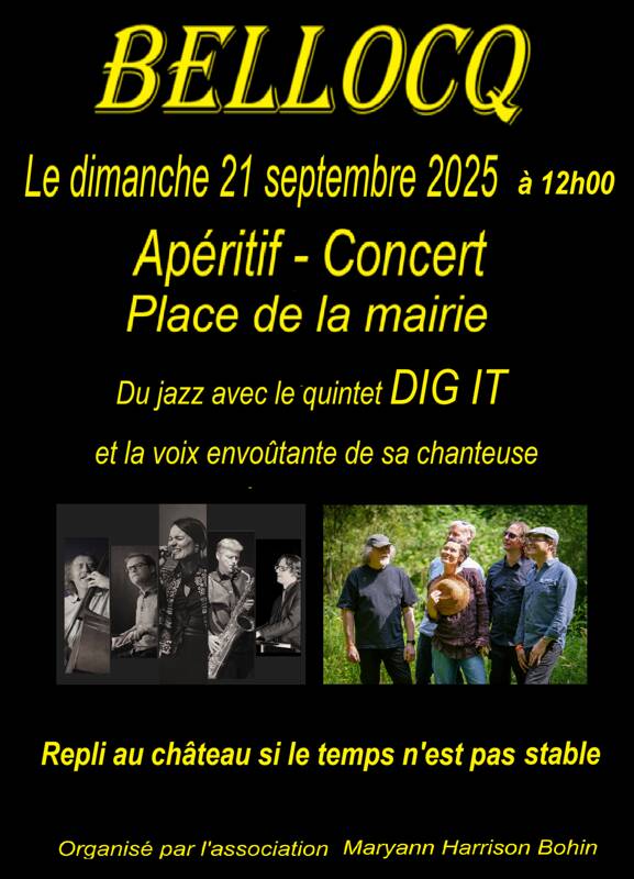 Apéritif-concert place de la mairie Bellocq fête du patrimoine