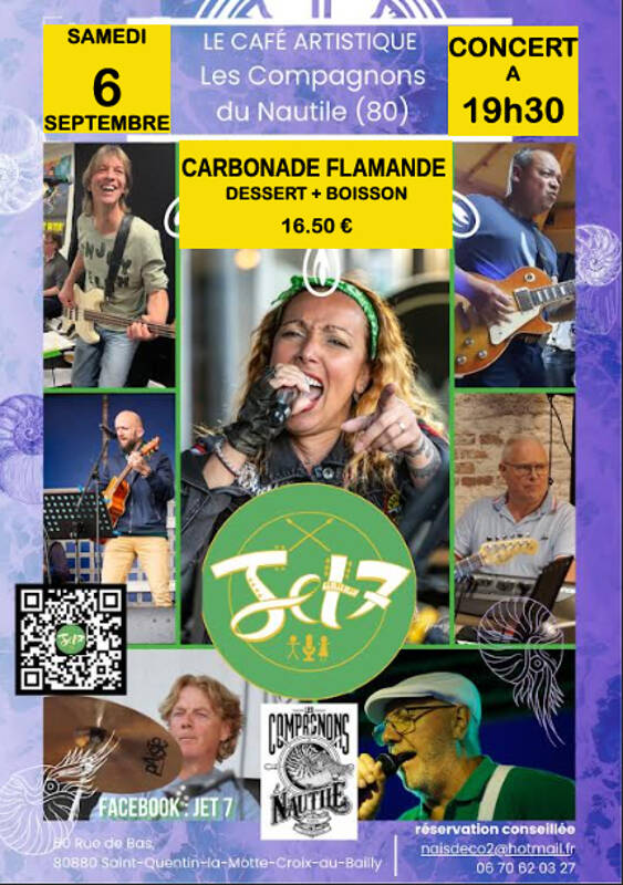 Les JET 7 en concert Samedi 6 septembre