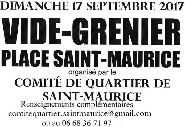 VIDE GRENIER DE SAINT-MAURICE