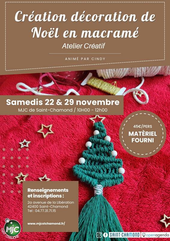 Création de Noël en macramé