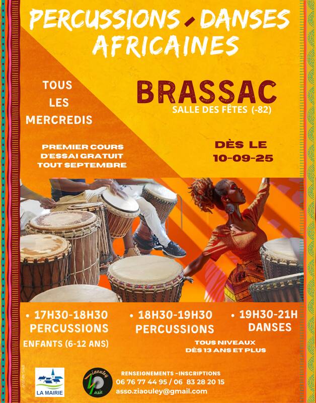 Cours de Percussions et de Danses Africaines