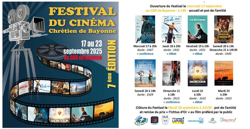 7ème édition du Festival du Cinéma Chrétien de Bayonne
