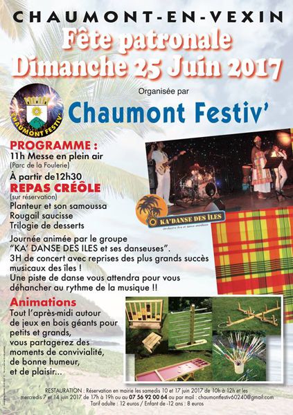 Fête Patronale organisée par  Chaumont Festiv'