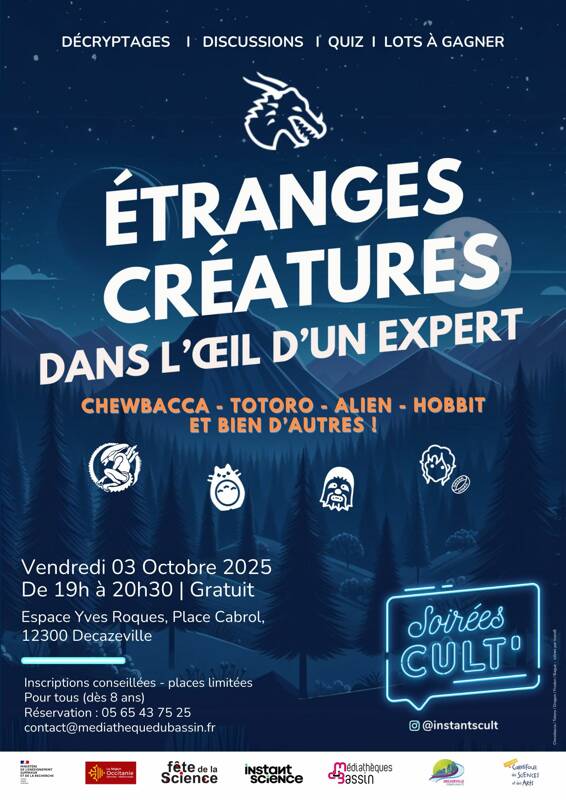 Etranges créatures dans l'œil d'un expert | Soirée Cult'