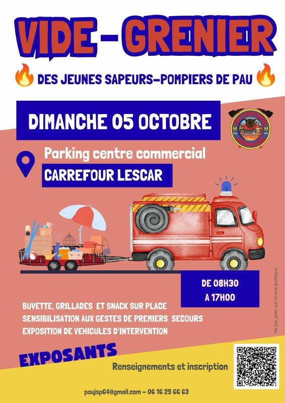 Vide-Grenier des Jeunes Sapeurs-Pompiers de Pau