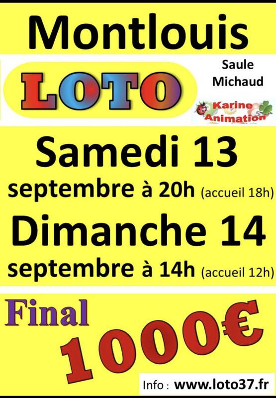MEGA LOTO Montlouis Carton Final 1000€.