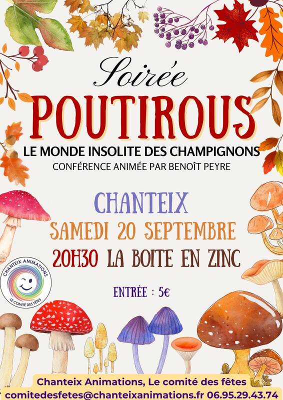 Soirée Poutirous : Le monde insolite des champignons