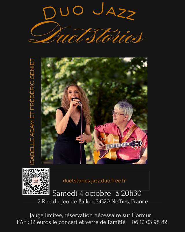 Duet stories, duo jazz en concert chez l'habitant