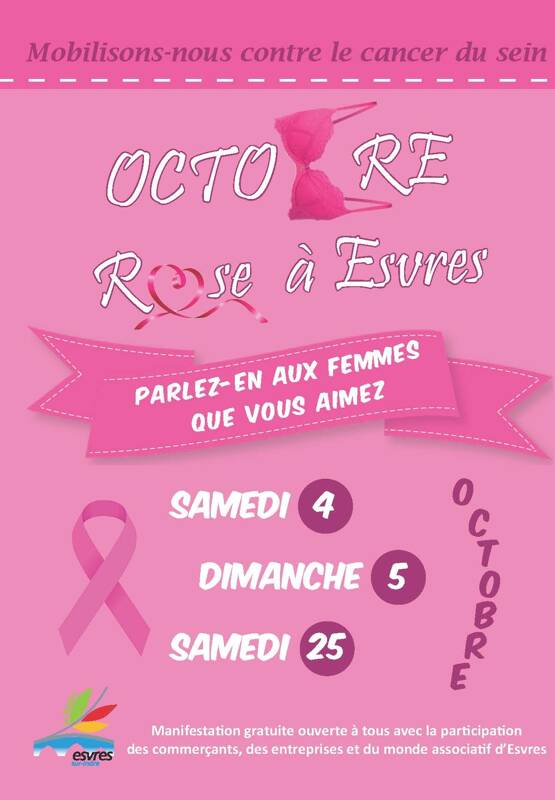 Octobre Rose à Esvres - Stands d'information