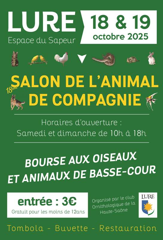 18 ème salon de l'animal de Compagnie de Lure