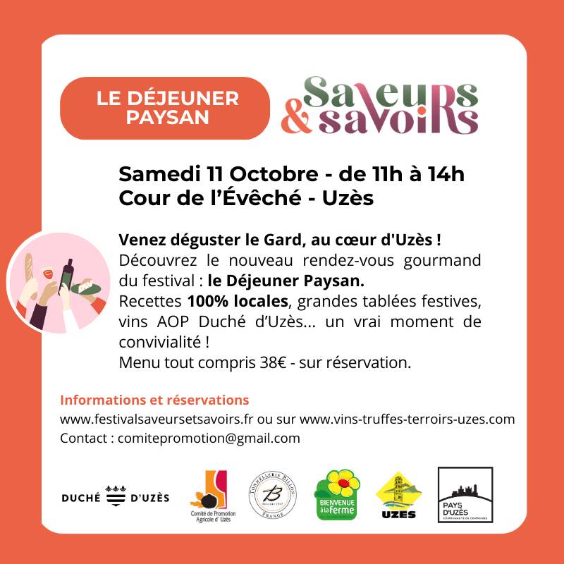 Le Déjeuner Paysan - Saveurs & Savoirs