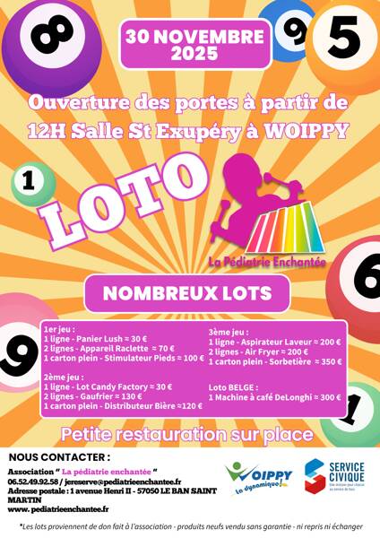 Loto de La Pédiatrie Enchantée