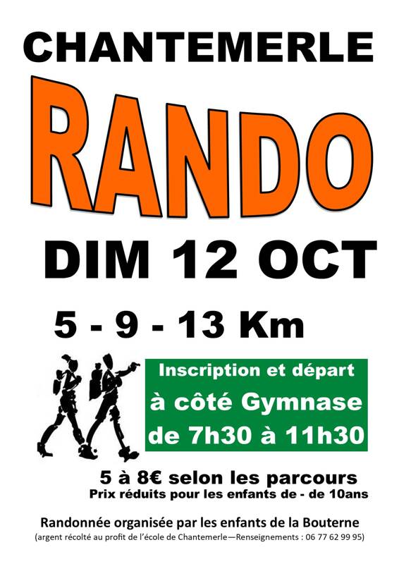 Randonnée annuelle de Chantemerle-les-blés