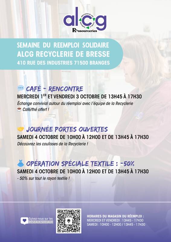 Semaine du réemploi solidaire - ALCG Branges