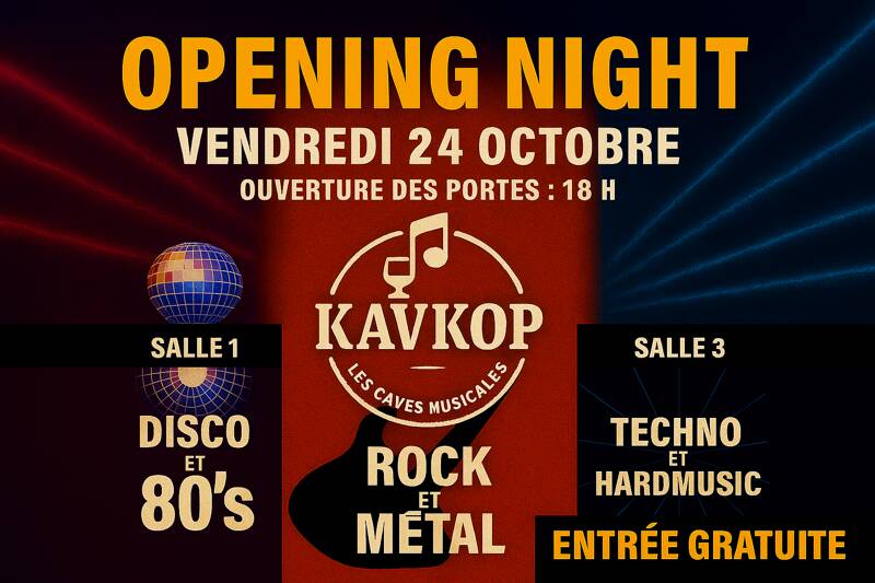 Kavkop : opening des caves musicales