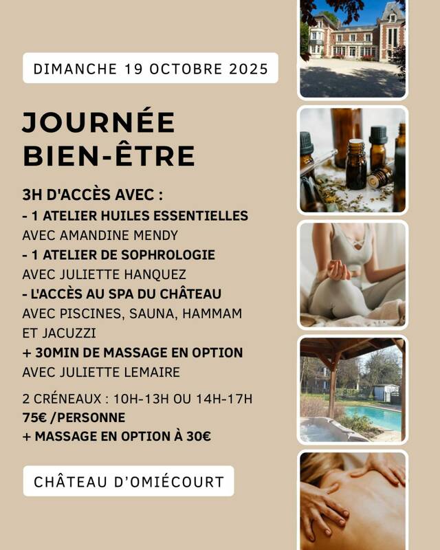 Journée bien-être au château d'Omiecourt