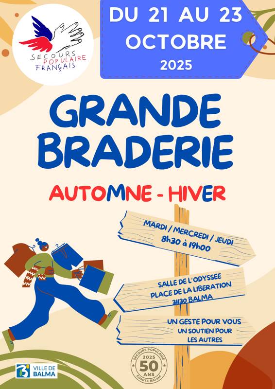 GRANDE BRADERIE VETEMENTS Automne Hiver 2025 Secours Populaire