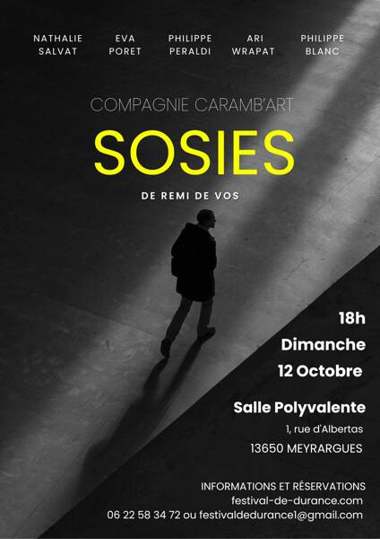 THEATRE Sosies de Rémi De Vos