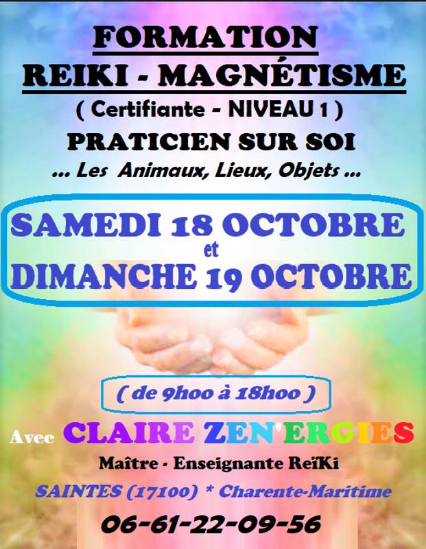 Formation Magnétisme REIKI Degré 1