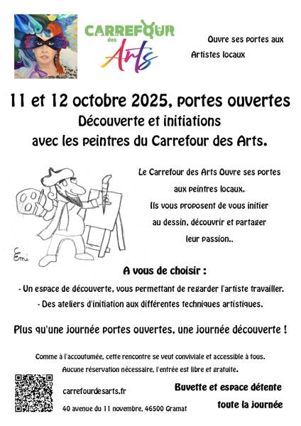 Journées portes ouvertes avec les peintres du Carrefour