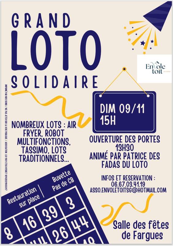 Loto Solidaire d Envole Toit Sud-Gironde