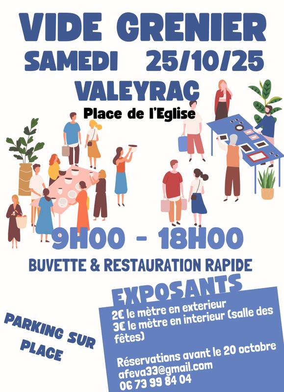 Vide-grenier du 25 octobre à Valeyrac