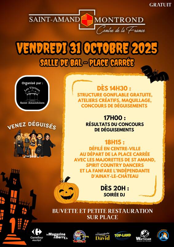Halloween Parade et Soirée DJ à Saint-Amand-Montrond