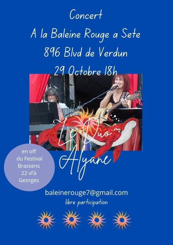 Concert Duo Alyane à la Baleine Rouge