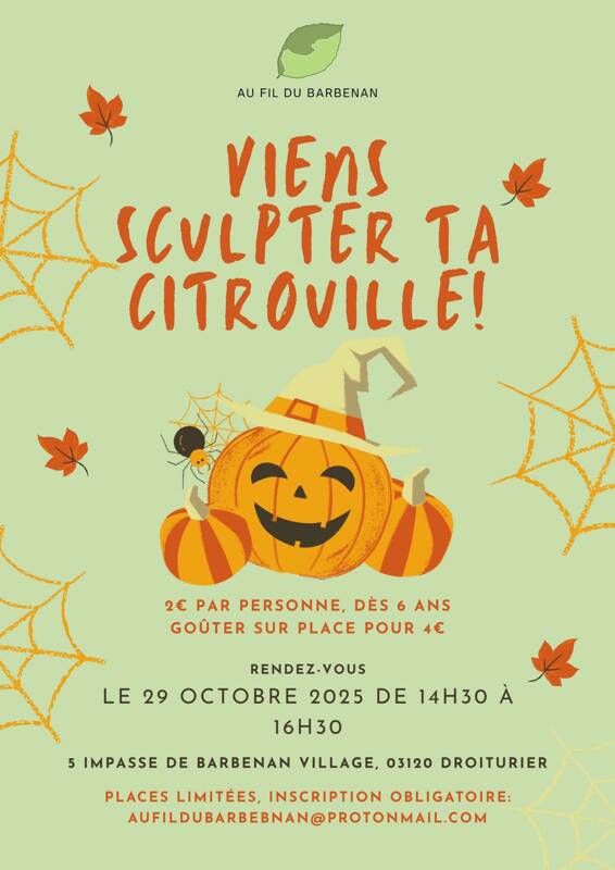 Sculpture de citrouille