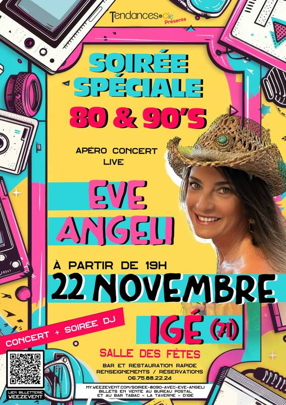 Soirée Spéciale 80 & 90's avec Eve Angeli