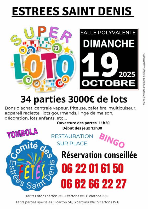 LOTO DU COMITE DES FETES