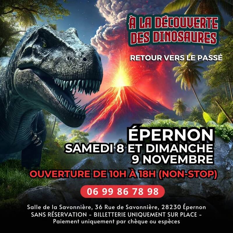Exposition dinosaures à Épernon