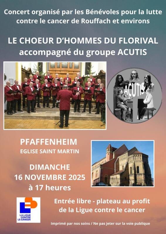 concert avec le choeur des hommes du florival