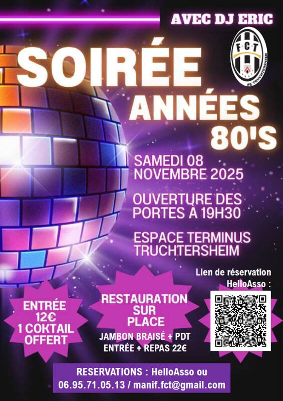 Soirée Années 80 Truchtersheim