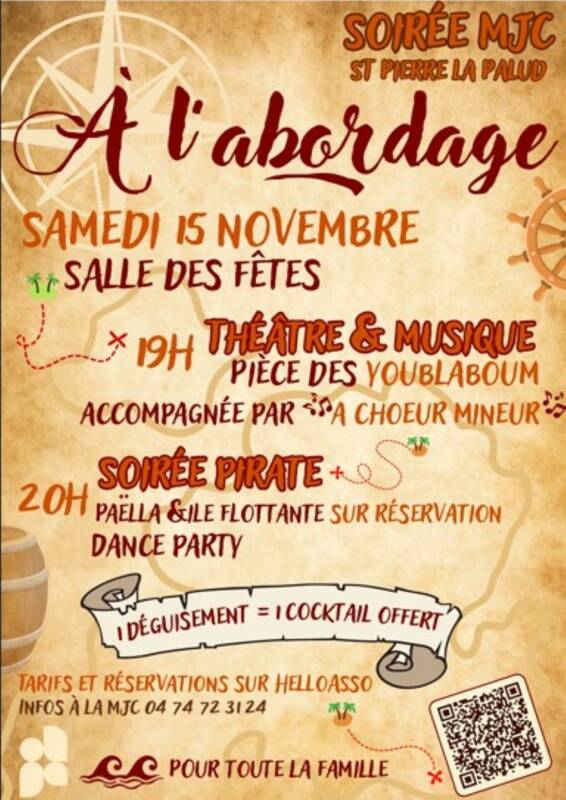 A l'abordage! Soirée spectacle et dance party