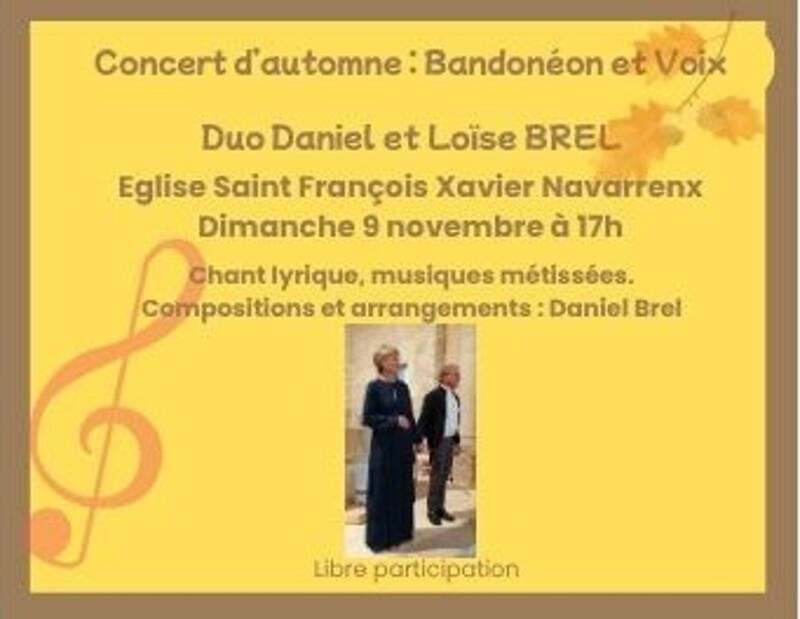 Concert Bandonéon et voix : Duo Brel