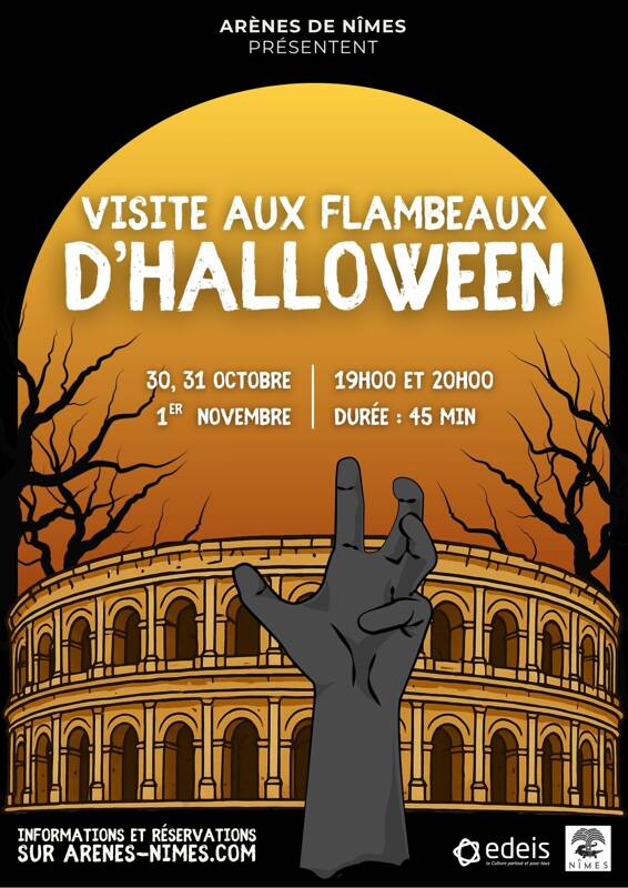 Visites aux Flambeaux d'Halloween aux Arènes de Nîmes