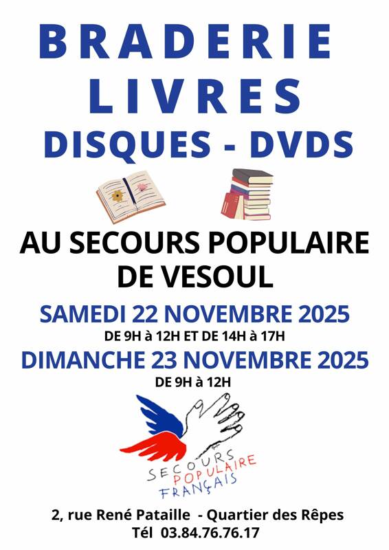 Braderie de livres, disques, dvd
