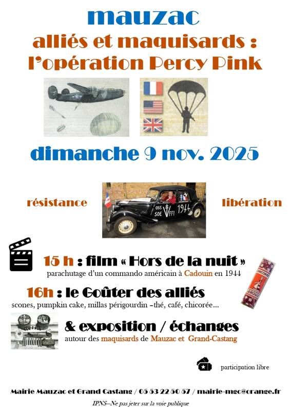Alliés et maquisards : l'opération Percy Pink