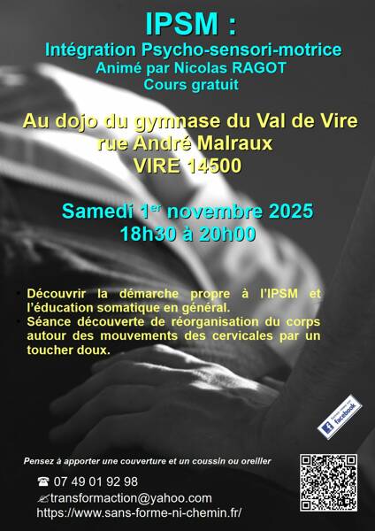 Cours GRATUIT d'IPSM (Intégration Psycho-Sensori-Motrice)